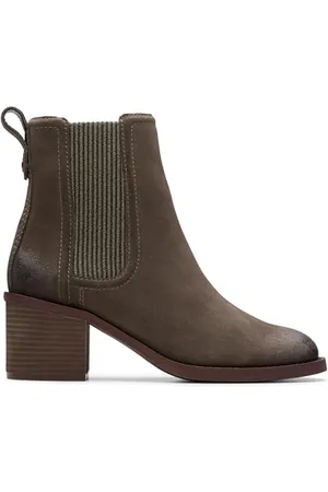 Clarks Premium Damskie buty Chamberly Top Chelsea, Mole Grey SDE, 38 EU, , 38.5 EU