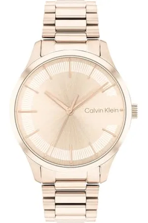 Calvin Klein Analogowy zegarek kwarcowy dla mężczyzn i kobiet, kolekcja Iconic z bransoletką ze stali nierdzewnej, , Sukienka