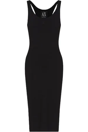 Armani Exchange Damska ikona projektu, sukienka bez rękawów, małe logo haft, , S