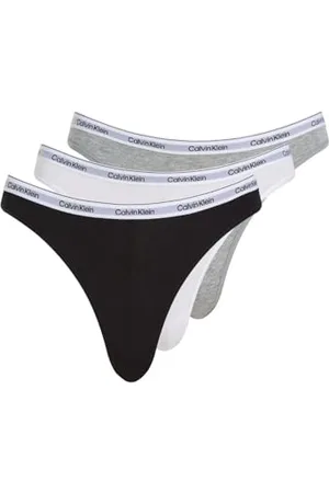 Calvin Klein Damskie majtki w kształcie bikini, elastyczna bawełna, opakowanie 3 szt, , XL