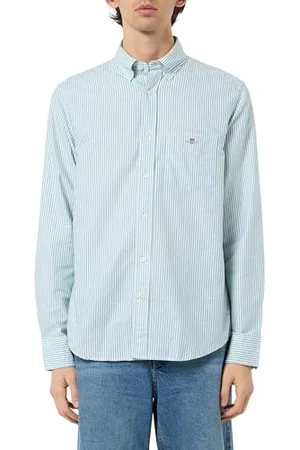 GANT REG CLASSIC OXFORD STRIPE SHIRT, , L