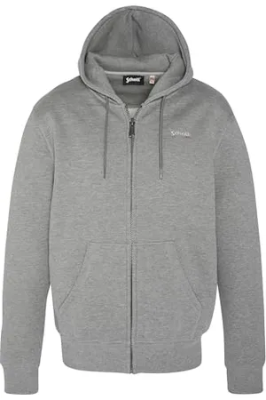 Schott NYC Bluza z kapturem na zamek błyskawiczny z haftem Schott, SWCASUAL3, , XXL