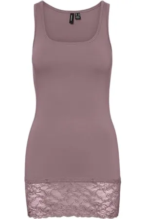 VERO MODA Vmmaxi My Lace Long Tank JRS Noos, , S