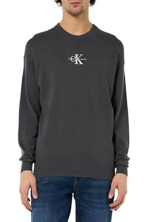 Calvin Klein Jeans Męski sweter MONOLOGO J30J327404 Sweter, , M, , M