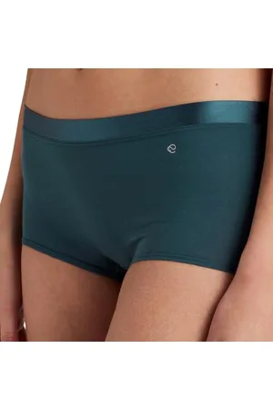 Calida Cate Panty, regular cut damskie, płaski ściągacz z satynową blendą, ze 100% bawełny Supima, , 48-50