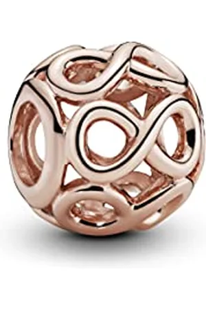 PANDORA Charm in Form von Unendlichkeits-Symbolen mit 14 Karat rosévergoldete Metalllegierung Moments Collection