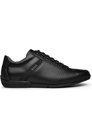 HUGO BOSS Męskie buty sportowe ze skóry Saturn Lowp z podszewką antyzapachową. Rozmiar, , 45 EU