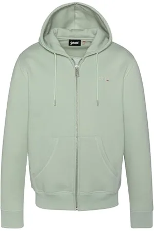 Schott NYC Bluza z kapturem na zamek błyskawiczny z haftem Schott, SWCASUAL3, , L