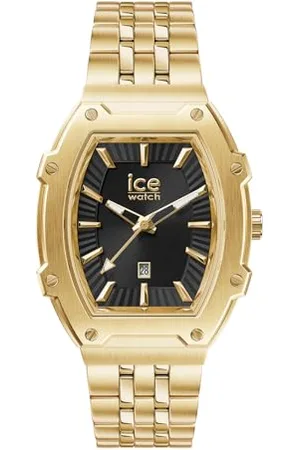Ice-Watch ICE boliday Black Full steel - Pozłacany zegarek damski z bransoletą ze stali szlachetnej - 024551 (Small)