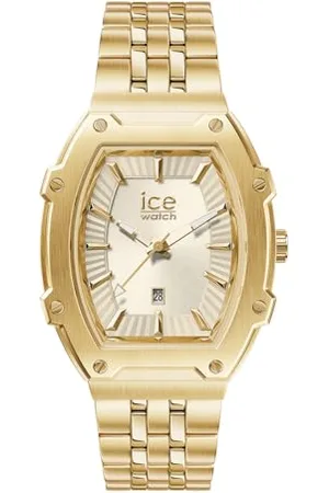 Ice-Watch ICE boliday Almond skin Full steel - Damski złoty zegarek z bransoletą ze stali nierdzewnej - 024552 (Mały)