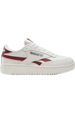 Reebok Club C Double REVENG, Trampki damskie, Chalk/Chalk/Classic Burgundy, 37 EU, , 37 EU