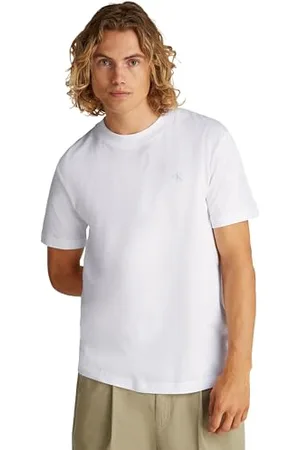 Calvin Klein CK JEANS Męska MALOWANA JEANS TEE J30J327523, biała (jasnobiała), M, , M