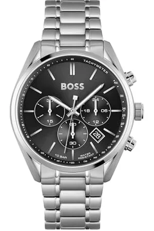 HUGO BOSS Mężczyźni Champion Zegarek, Czarny (Nero Black), Ø 44 mm