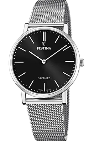 Festina Męski analogowy zegarek kwarcowy z bransoletką ze stali szlachetnej F20014/3