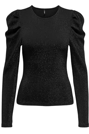 ONLY ONLRICH L/S Glitter Puff Top JRS, , M