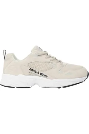 Gorilla Wear Newport Sneakersy – beżowe – buty treningowe, buty sportowe, do uprawiania sportu, na co dzień, wielofunkcyjne, wygodne, z logo, maksymalna swobod, , 45 EU