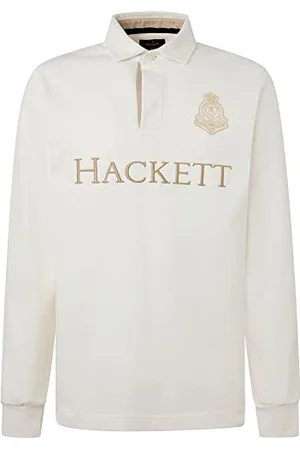 Hackett Męska koszulka polo SKI RUBGY Cannoli Cream, XL