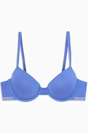 Emporio Armani Woman Essential Studs Biustonosz Push Up Wyjmowane Wkładki Fioletowy 34, , 34 / B
