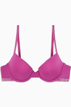 Emporio Armani Woman Essential Studs Biustonosz Push Up Wyjmowane Wkładki Fioletowy 32, , 32 / B