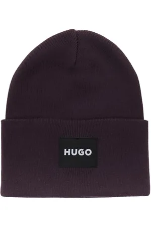 HUGO BOSS Męska czapka typu beanie Xevon_C, fioletowy