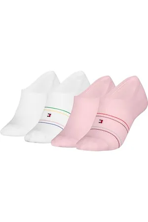 Tommy Hilfiger Damskie buty Rib Shine Footie (4 sztuki), ró?owy/bia?y, 35-38 EU
