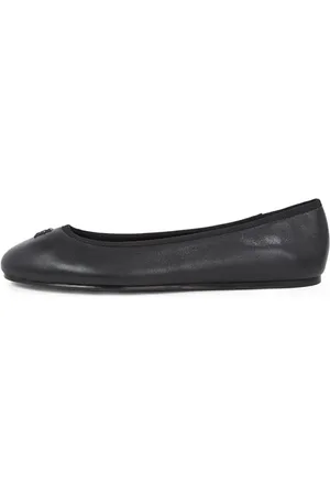 Tommy Hilfiger Damska TH HARDWARE BALLERINA SKÓRZANA, CZARNA (Czarna), 40 UK, , 41 EU