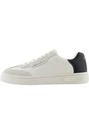 Armani Exchange Damskie buty sportowe Londyn, OFF WHITE+BLACK, 35,5 EU, , 35.5 eu