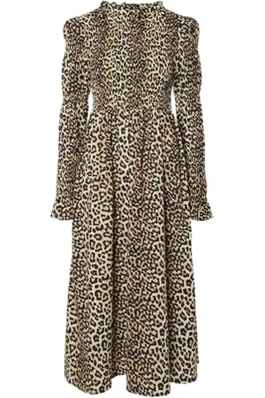 Y.A.S Chemma Ls Smock Midi Dress Noos, , S