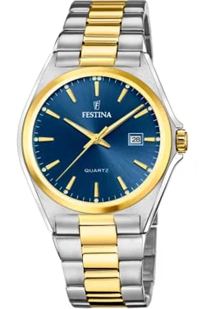 Festina Męski analogowy zegarek kwarcowy z bransoletką ze stali szlachetnej F20554/4