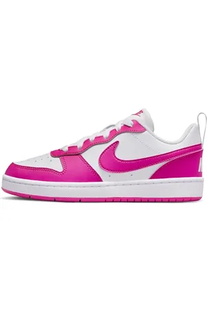 Nike Court Borough Low Recraft buty dla starszych dzieci, białe/laserowe fuksja, 36 EU, , 36 EU