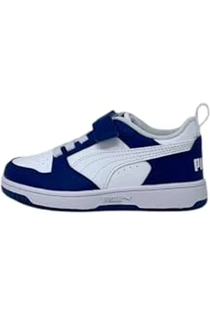 PUMA Rebound V6 LO AC+ PS Sneaker, Clyde Royal White, 10 UK dziecko, Clyde Royal biały, 28 EU