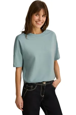 CECIL T-shirt z detalami na guziki, , XS