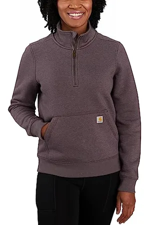 Carhartt Relaxed Fit Midweight Crewneck Block Logo Rękawem Graphic Sweatshirt Kobiety Kombinezon, , XL
