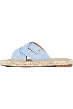 Tommy Hilfiger Damskie Chambray ESPADRILLE MULE Flat, NIEBIESKIE (Blue Spell), 4 UK, , 37 EU