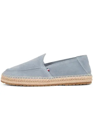 Tommy Hilfiger Męskie espadryle HILFIGER FLEX ESPA ZAMSZOWE LOAFER, SZARY (zachmurzony szary), 42 EU, , 42 EU