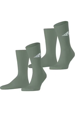 ESPRIT Mężczyźni Skarpety Unisex Logo Multipack M So bawełna z wzorem 2 Pak, , 39-42