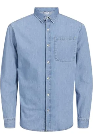 JACK & JONES Męska koszula dżinsowa Overshirt Longsleeve, , XXL