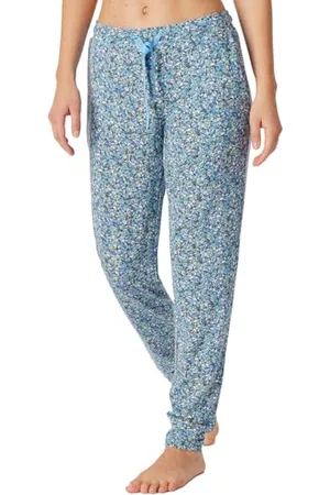 Schiesser Damskie spodnie do spania długie ze ściągaczami Modal-Mix + Relax dół od piżamy, wielokolorowe 5_182100, 38, , 38