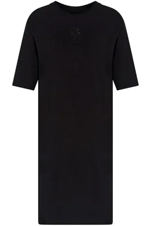 Armani Exchange Damska Icon Project, Błyszcząca Sukienka Z Logo, , XL