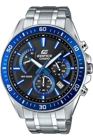 Casio Męski zegarek z chronografem Quarz z paskiem ze stali nierdzewnej EFR-552D-2AVUEF, , EFR-552D-2AVUEF-AMZUK