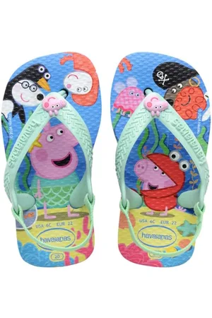 Havaianas Unisex Klapki Świnka Peppa, Niebieski lawendowy, 7 UK Child