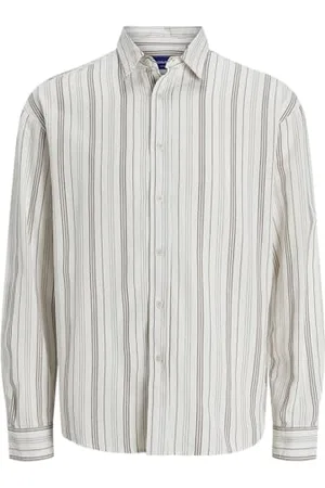 JACK & JONES Jorjames Split Stripe Shirt Ls, , S