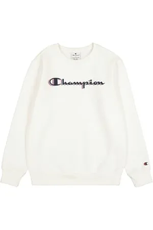 Champion Chłopięca dziedzictwo chłopca - bluza z dużym logo, biała, 15-16 lat, , 15-16 Lat