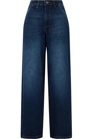 Urban classics Damskie dżinsy damskie zwężane, luźne dżinsy baggy dla kobiet, luźny krój, szerokie nogawki, dżinsy Boyfriend dla kobiet, , 29