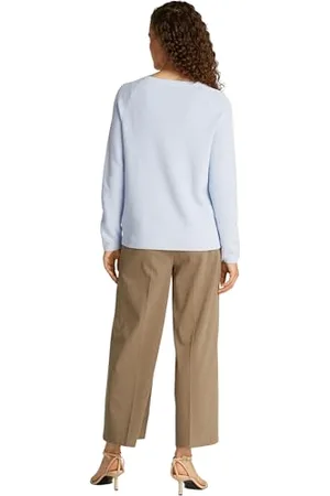 Tommy Hilfiger Damskie CO CARDI FINE GG LS BOAT-NK SWT WW0WW44975, niebieski, M, , M