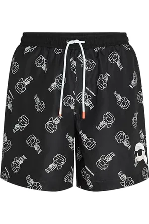 Karl Lagerfeld Ikonik 2.0 AOP Med Boardshorts, , M, , M