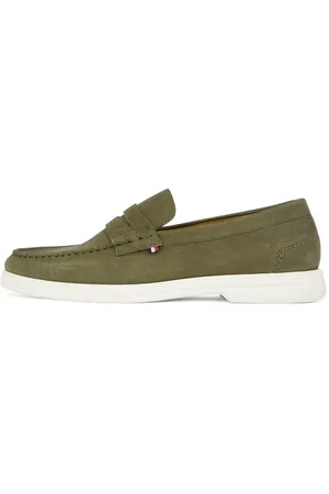 Tommy Hilfiger Męskie mokasyny NUBUCK P, KHAKI (wojskowa zieleń), 36,5 UK, , 40 EU