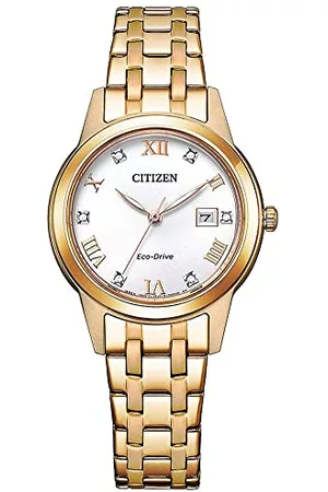 Citizen Damski analogowy zegarek Eco-Drive z bransoletką ze stali szlachetnej Elegance, , Einheitsgröße, bransoletka