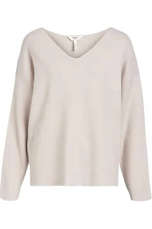 Object Objreynard damski sweter z dekoltem w serek Noos, , XL