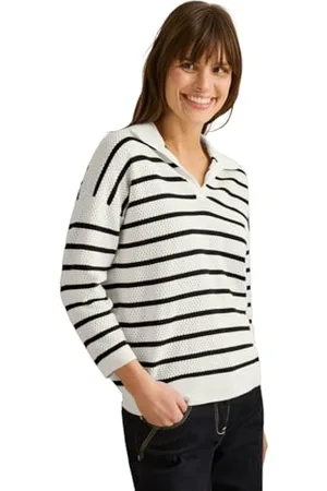 CECIL Sweter z kołnierzem polo, , XXL